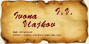 Ivona Vlajkov vizit kartica
